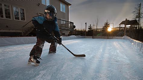 diy outdoor hockey skating